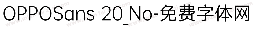 OPPOSans 20_No字体转换